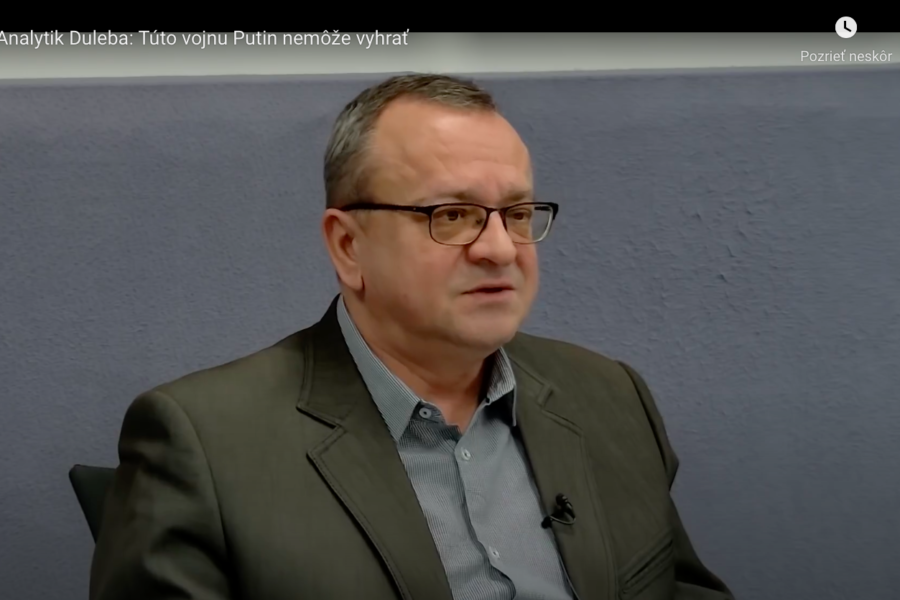 Analytik Duleba: Túto vojnu Putin nemôže vyhrať (+ video)