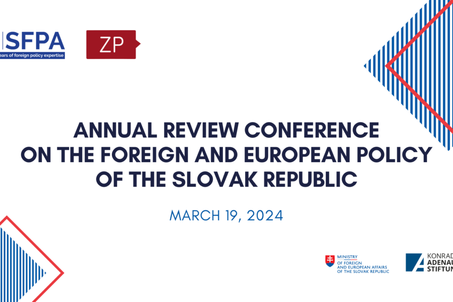 22nd Annual Review Conference on the Foreign and European Policy of the Slovak Republic